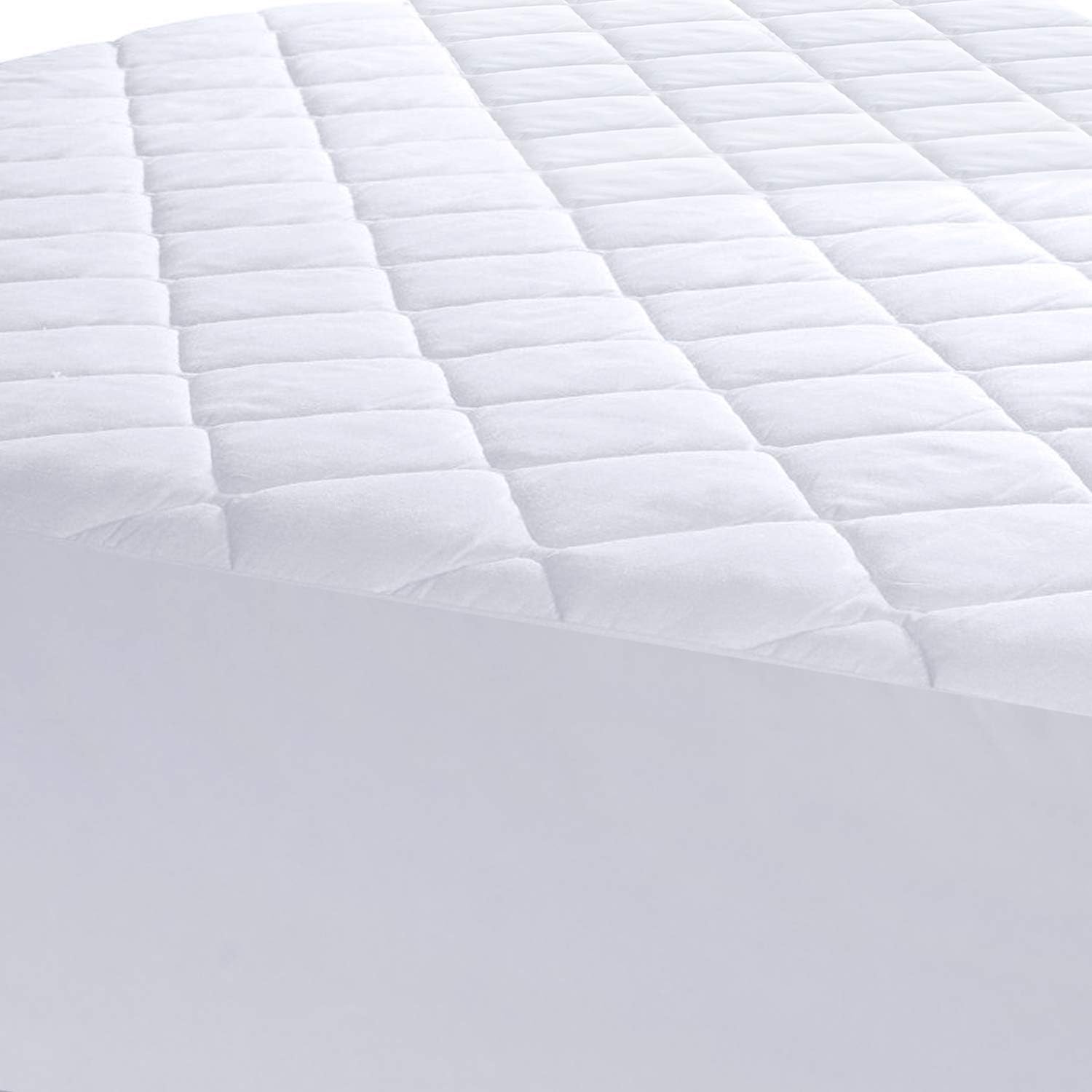 Utopia Bedding Quilted Fitted Mattress Pad (Queen) - Mattress Cover Stretches up to 16 Inches Deep - Mattress Topper: Home & Kitchen