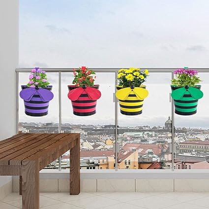 TrustBasket Metal Planter,, Set of 4