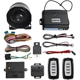 BANVIE Car Alarm System Security Antitheft with Keyless Entry Kit | Shock Sensor, Microwave Sensor, Kill Switch, 6 tons, Universal