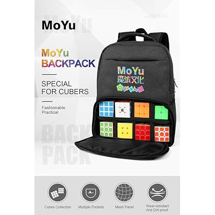 Alician Fashion Backpack for Magic Puzzle Cube Storage