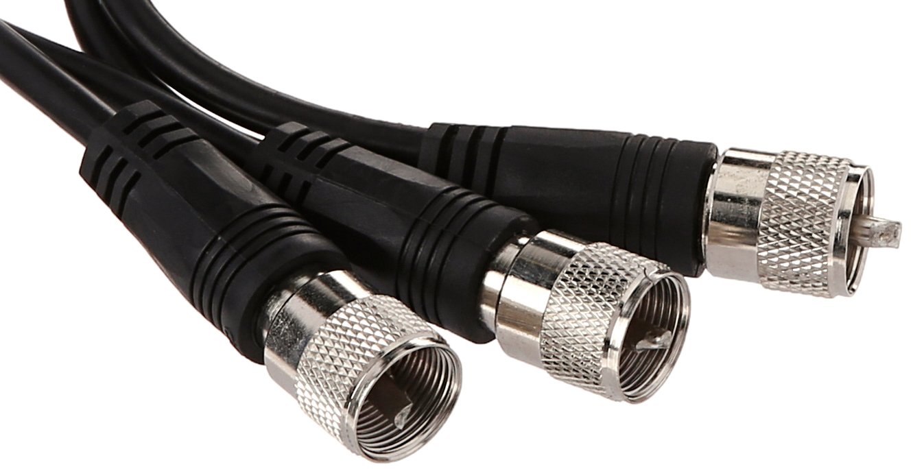 RoadPro RP18CCP Black 18' CB Antenna CoPhase Coax Cable with PL259