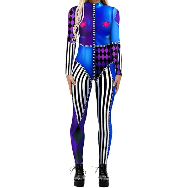 Women's Halloween Skeleton Bodysuit – Full-Body Hollow Out Catsuit Costume For Parties & Cosplay