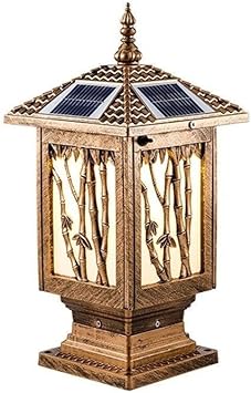 JNMDLAKO Außenlampe Pfostenleuchten LED Solarenergie Zaun Säule Lampe