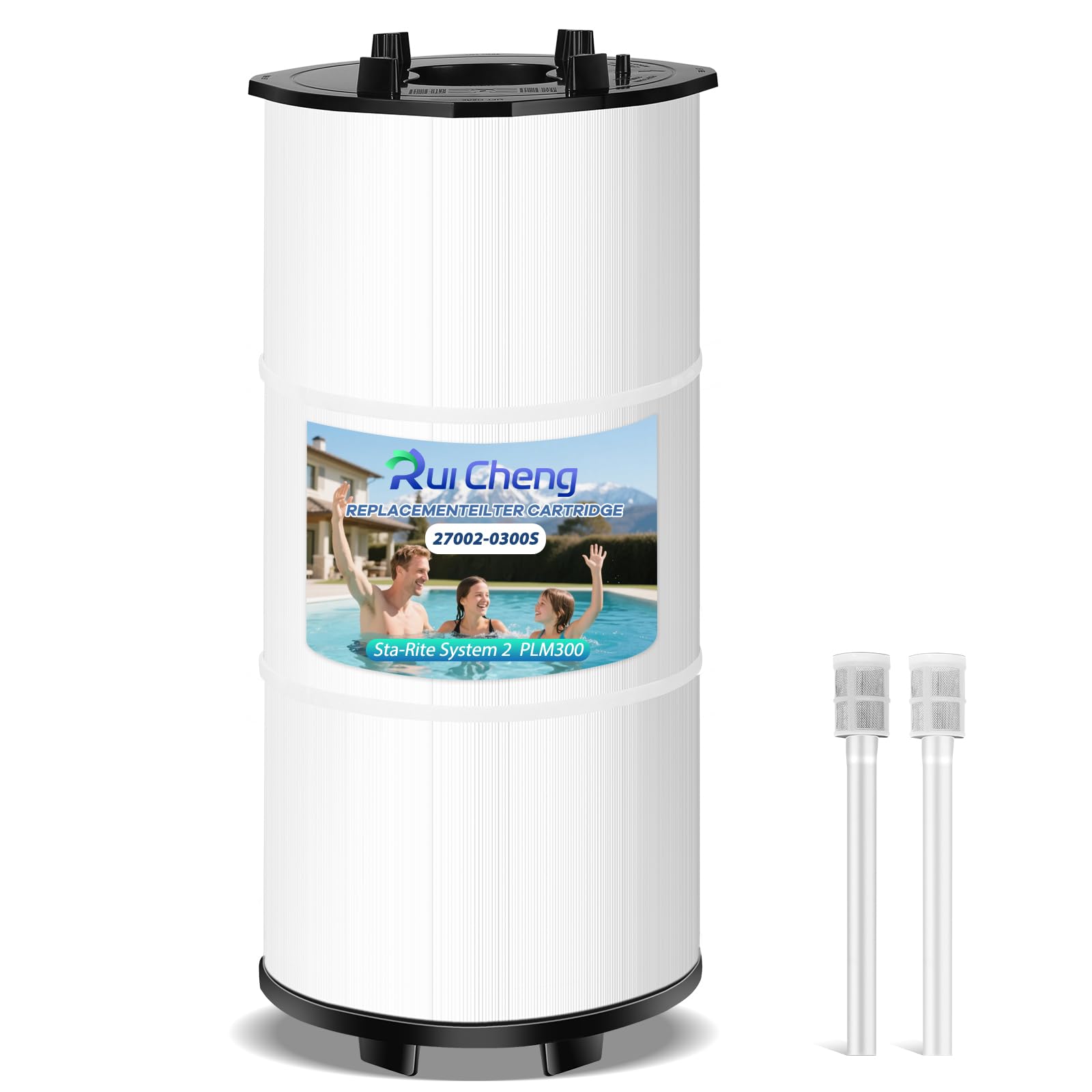 Photo 1 of 1 Pack Upgraded 27002-0300S Pool Filter Replacement, Compatible with Sta-Rite 27002-0300S System 2 Modular Media PLM300 Pool and Spa D.E. Filter,300 ft² Filtration Area,2 Air Release Assemblies