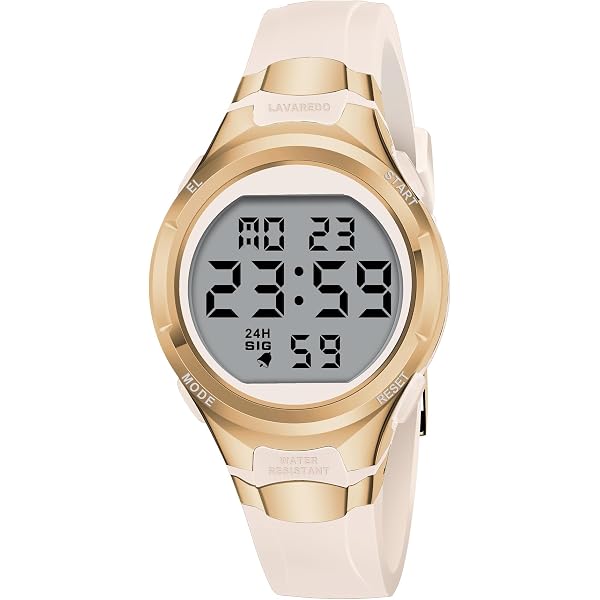 Women\'s Digital Chronograph Resin Strap Watch - White/Rose Gold Armitron Sport Women main image 4