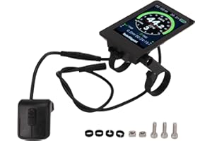 AOUTECEN Ebike Display Meter, 860C Tempered Glass Electric Scooter Display Meter 24V 36V 48V 52V Electric Bike Display Meter Waterproof Mountain Bike Display Meter