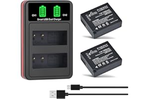 DMW-BLG10PP, Pickle Power DMW-BLG10 DMWBLG10PP DMW-BLE9 Battery and Charger for Panasonic Lumix DMC-GX7 DC-GX9 DMC-GX85 DMC-G