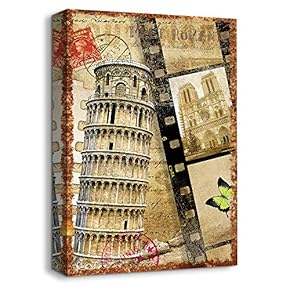 Canvas Wall Art for Living Room,Bedroom Home Artwork Rustic Paintings for Vintage Cafe Bar Pub - 12x18 inches