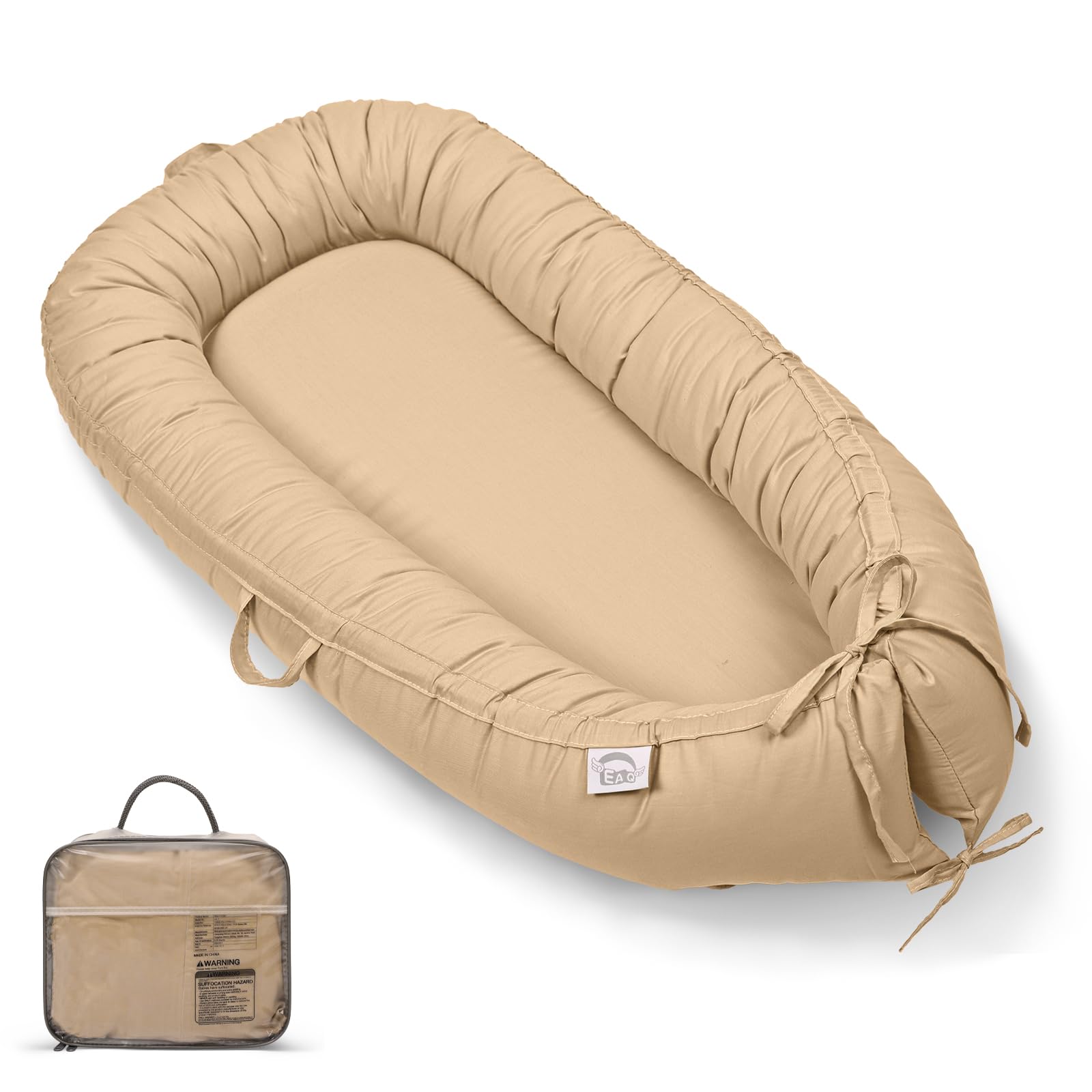 Photo 1 of EAQ Baby Lounger, Infant Lounger for Newborn,Portable Baby Nest Cover Breathable & Soft, Newborn Essentials