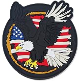 Tactical Morale Patches American Eagle Creative with Hook and Loop, Military PVC Patch for Backpacks, Helmets &amp; Tactical Gear Accessories