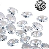 H&D 100pcs 18mm Clear Crystal 2 Hole Octagon Glass Beads Suncatcher Beads Chandelier Prisms Lamp Hanging Parts