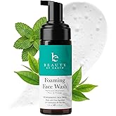 Beauty by Earth Foaming Face Wash Cleanser – Natural & Organic Ingredients, Vegan Facial Wash, Gentle Daily Cleanser for Sensitive, Oily & Acne Prone Skin, Made in USA