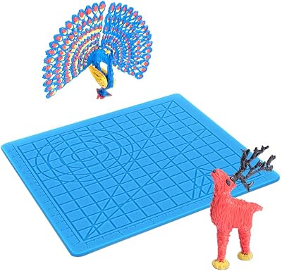 Shiwaki 3D Silicone Pad for 3D Printing Pen, 17.7cm with Finger Sleeves