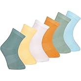 Petit Minou Luna Baby & Toddler Seamless-Toe Viscose from Bamboo Crew Socks (6-Pack)