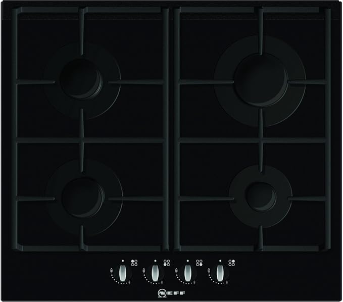 NEFF Series 2 Tempered glass 60cm gas hob with 4 burners T62S26S0