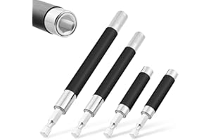 Drill Bit Holder 3.1/4.7/5.5’’, Drill Bit Extension 4 Pcs, Magnetic Bit Holder 1/4’’ Hex, Drill Extension Bit Holder Carbon Steel with Telescopic Sleeve for Screwdriver Bit Nut Socket by XIOGZAXI