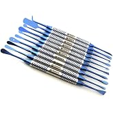 MEDSPO Professional Dental Elevators | Composite Restorative Implants | Luxating Filling | Surgical Root Extraction Spreading | Osteotome Periotome Instruments (Periosteal Elevator Blue Set of 10)