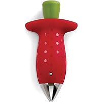 Chef'n Original Stem Gem Strawberry Huller, Red/Green -