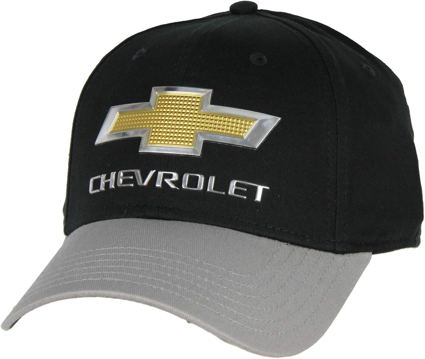 GM Chevrolet Men's Cotton Twill Ball Cap with Chrome Weld Logo and