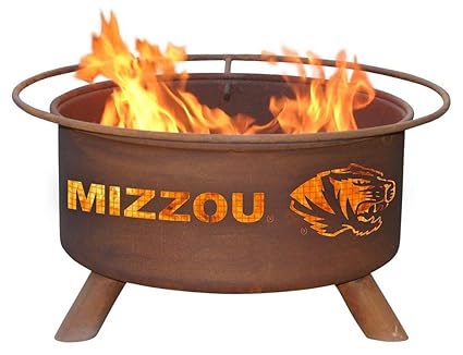 Missouri Tigers Mizzou Portable Steel Fire Pit Grill
