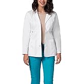 Adar Universal Stretch Lab Coat for Women - 28" Tab-Waist Lab Coat