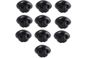 10PCS Animal Doll Nose, Plastic Dog Noses, Plastic Matte Safety Noses DIY Dog Nose Triangle Nose for Stuffed Animals Making D