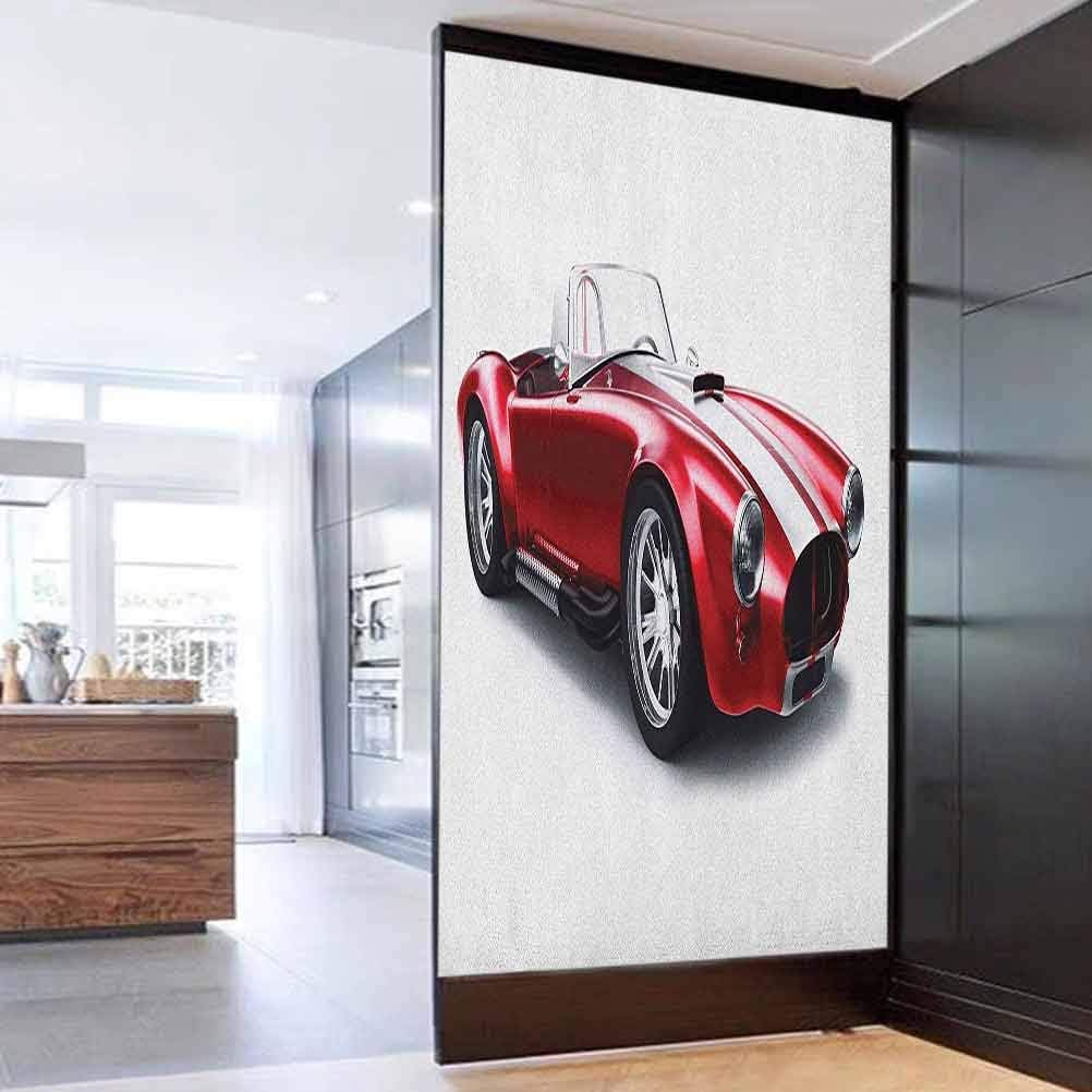 3D Door Decal Door Stickers Decor Door Mural Cars OldFashioned Vintage
