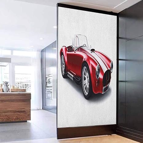 3D Door Decal Door Stickers Decor Door Mural Cars Old-Fashioned Vintage