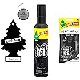 Little Trees Air Freshener | Vent Wrap pack of 4 | 1 Bottle Little Tree Spray | 6 Little tree Hanging Tree For Home, Trucks, RV, Van or car AHSR Products bundle + Bonus AHSR Air Freshener (Black Ice)