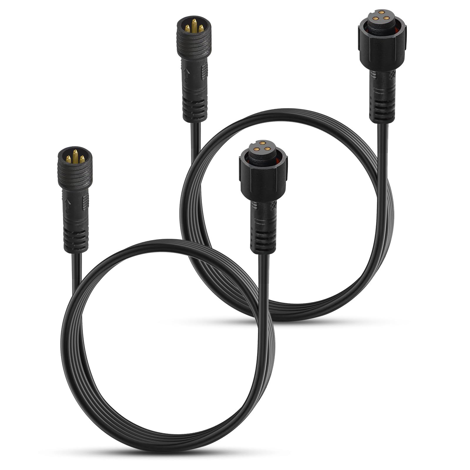 Photo 1 of BEEYEO Auto Rock Lights Extension Wire, 10FT RGB Rock Light Extension Cable 3 Pin Underglow LED Rock Lights Kits Cable Wire, 2 Pack
