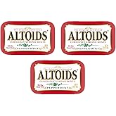 Altoids Curiously Strong Breath Mints, Peppermint, 1.76-Ounce Tins, 3-Pack