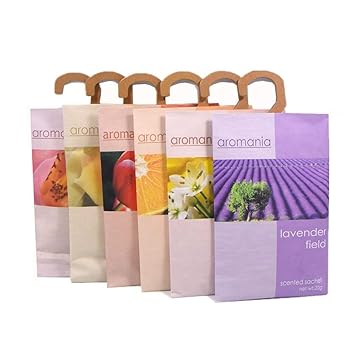 YUMSUM Fresh Kleidung Duftende Duftsäckchen 6 Pack geeignet für Schubladen Wandschränke Zimmer Kleiderschrank Badezimmer Cars