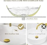 Peppermint Brushed Gold Pop Up Slotted Basin Waste with Overflow view 3