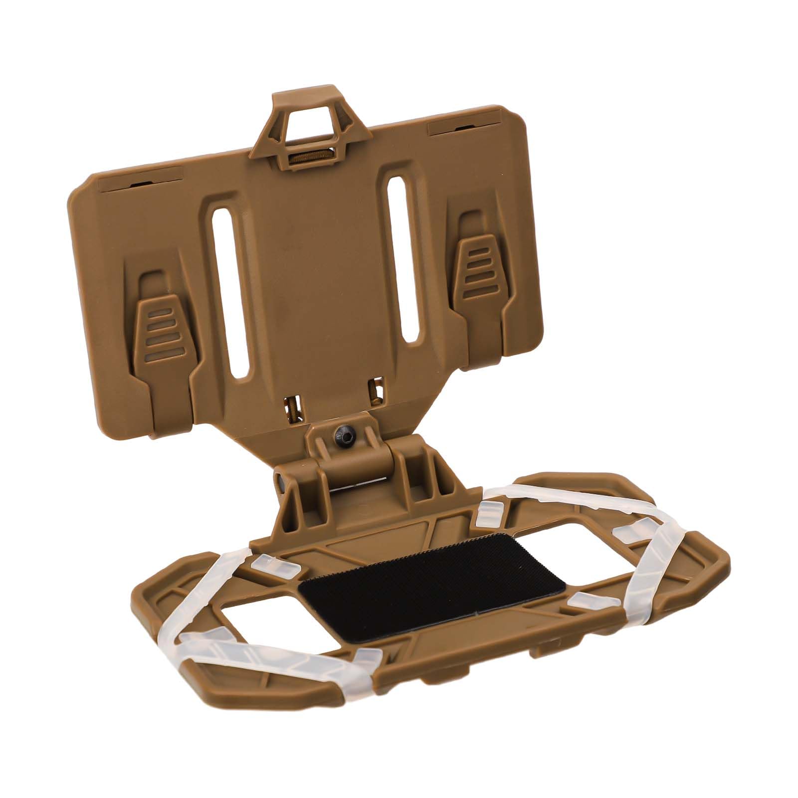 Tactical Vest Phone Holder for 4.7-6.7 Inch Phone Screens, Universal Tactical Plate Carrier Vest Attachments Outdoor Practical Foldable Navigation Phone Board for Molle Vests