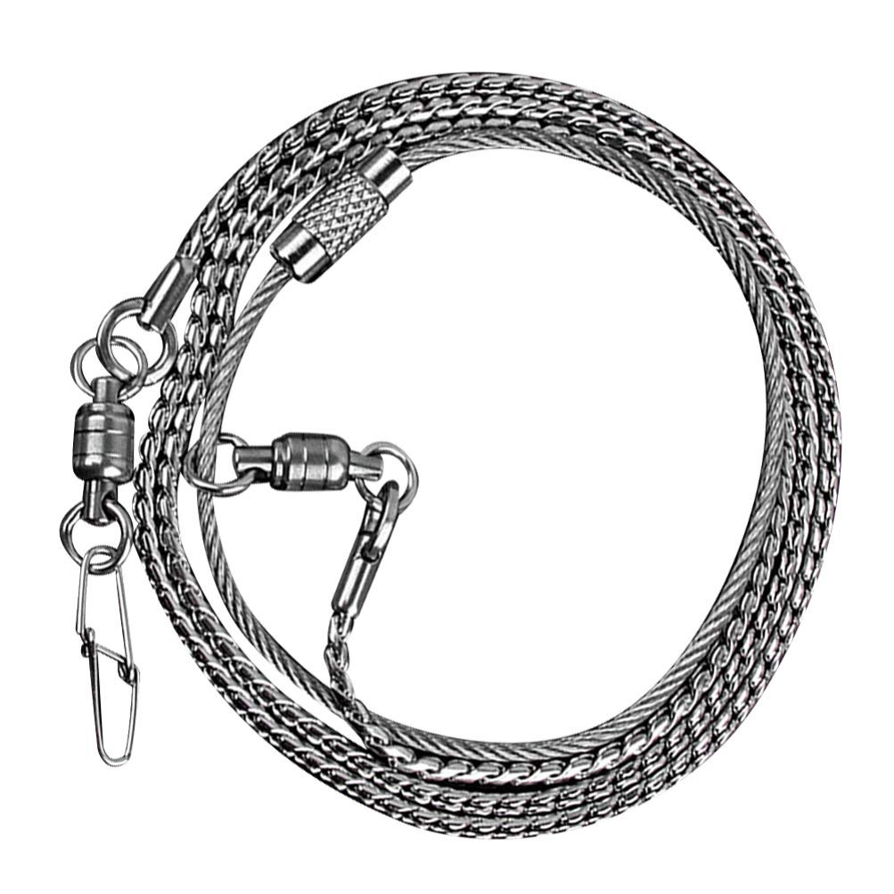 POPETPOP Parrot Anklet Bird Leash Stainless Steel Foot Chain Anti- Off Anklet Ring Parrot Harness Leash for Birds Cockatiels Pet Parakeet