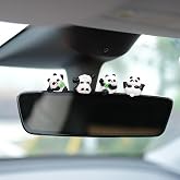 Set of 4 Panda Car Dashboard Decorations Interior, Cute Car Decor Panda Gifts for Women