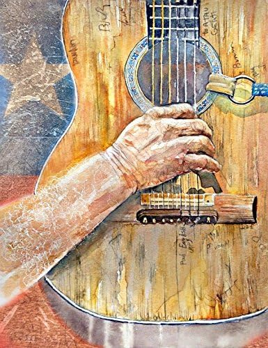 Willie Nelson's Trigger, ART print from original watercolor painting