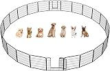 Yaheetech 24 Panel Dog Playpen 80cm High Heavy Duty Pet Fence Garden