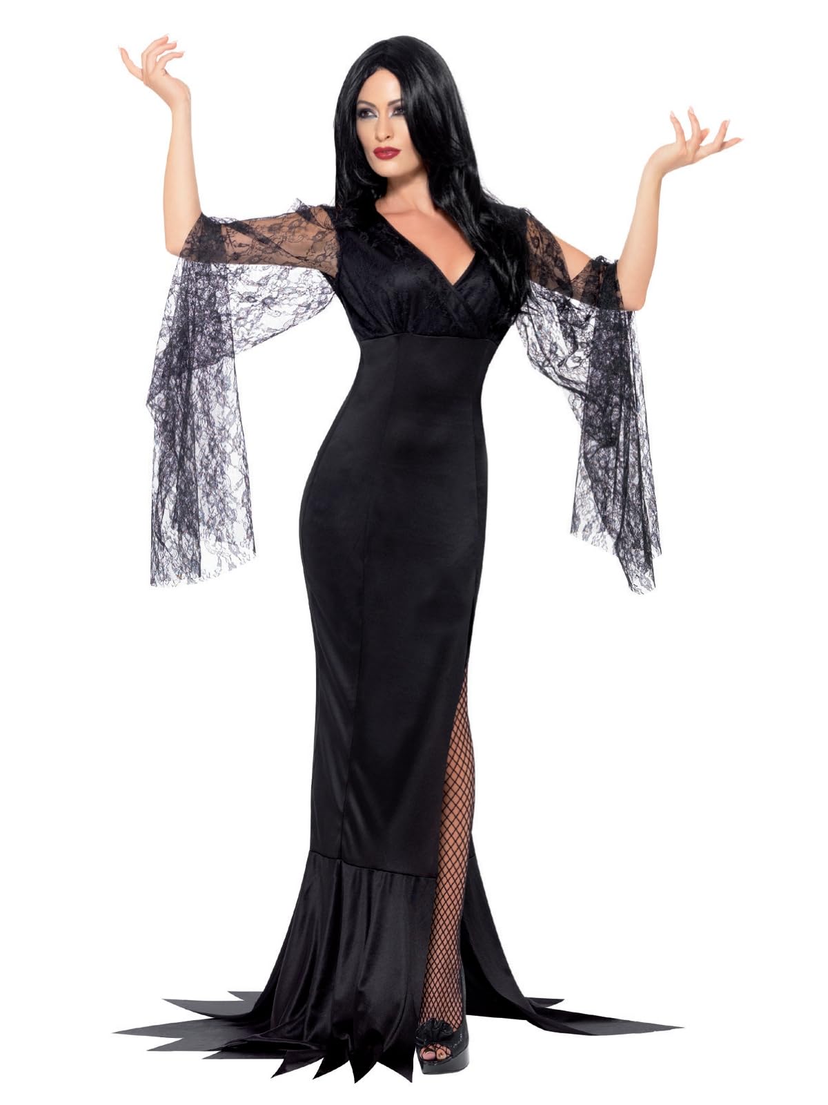 Smiffys Immortal Soul Costume, Black with Dress, Fancy Dress, Adult Dress Up Costumes