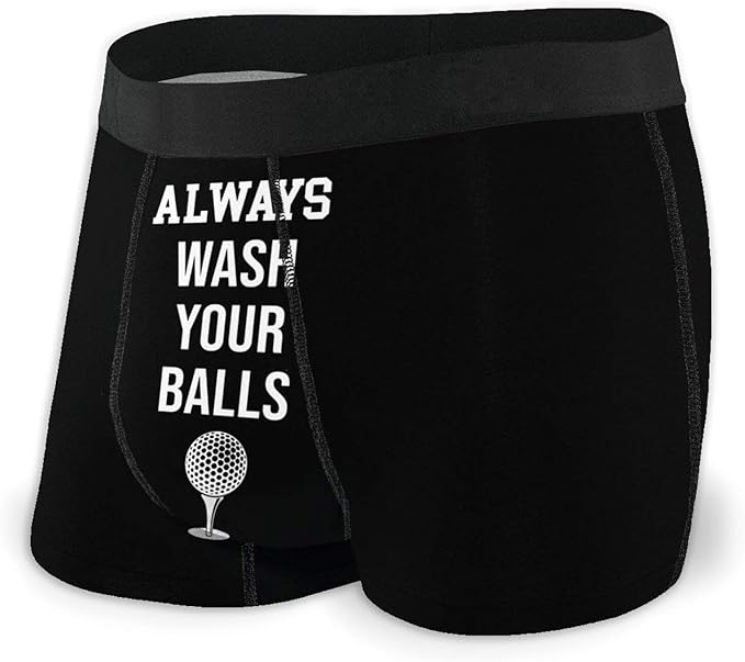 Always Wash Your Balls Mens Underwear Breathable Boxer Brief Soft