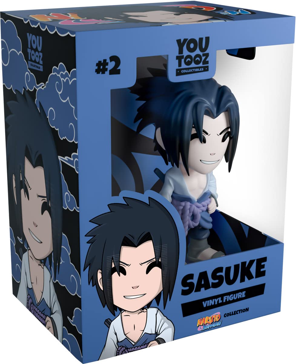 Youtooz Naruto Sasuke Anime Figure, 4.6" Inch Sasuke Vinyl Figure, Collectible Uchiha Sasuke from Naruto Anime by Youtooz Naruto Collection, White — image 1