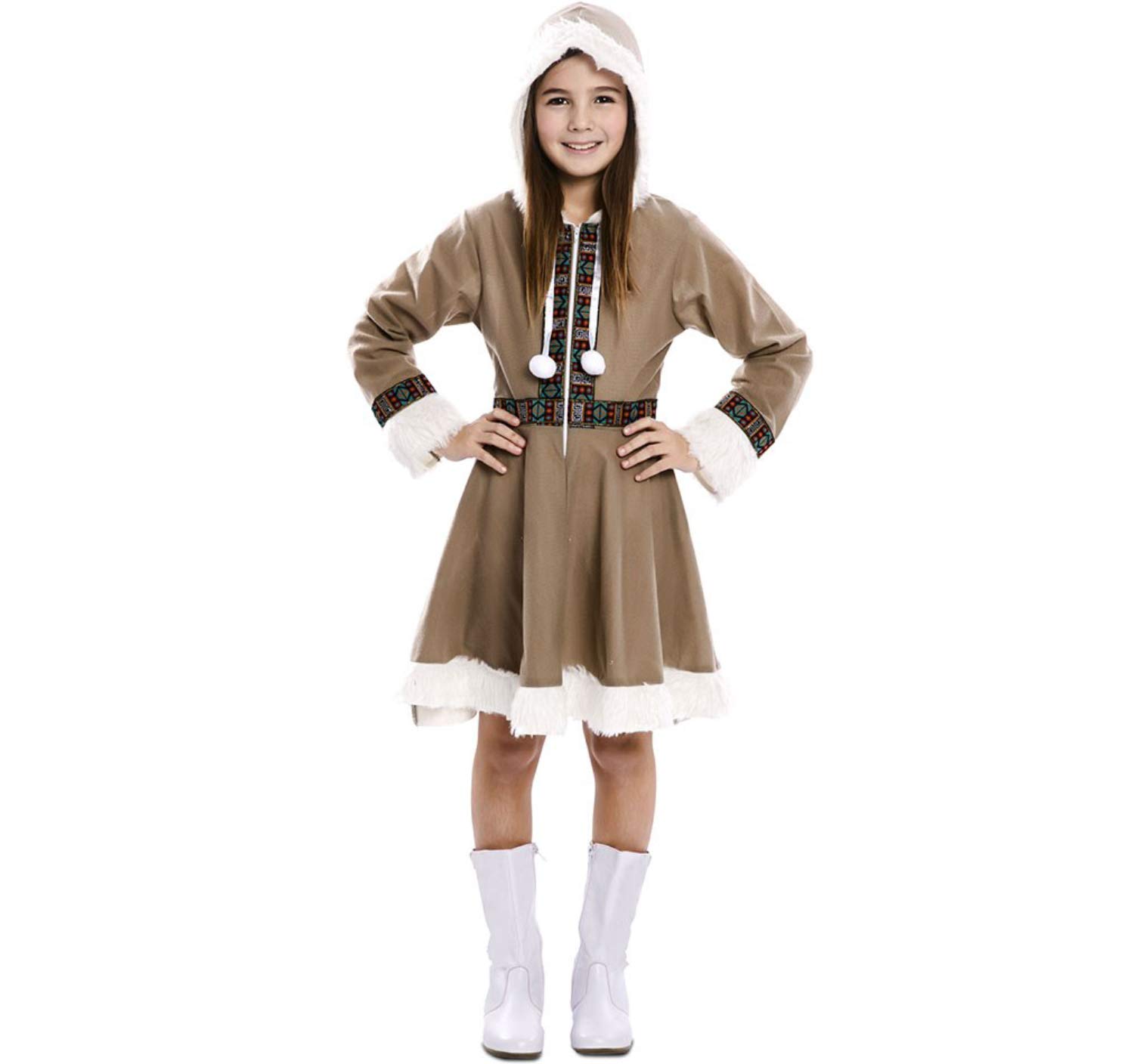 Disfraz de Esquimal Inuit para niña T-01(5/6 años)