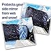 ZONETECH Auto Side Mirror Protective Cover - Premium Quality Classic Black Auto Exterior Mirror Covers from Snow, Ice and Frost