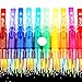 Glitter Gel Pens Set of 12 Color Art Gel Pens with free 12 Gel Ink Refills Professional Artist Premium Quality Assorted Colored Pens Comfort Grip for Adults Kids Coloring Drawing Book christmas Gift