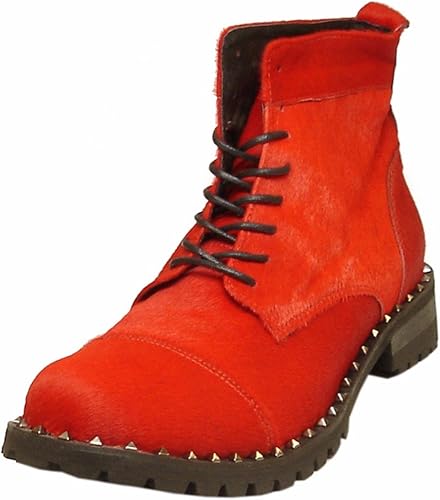 Amazon Com Fiesso Men Black Pony Hair Suede Leather Metal