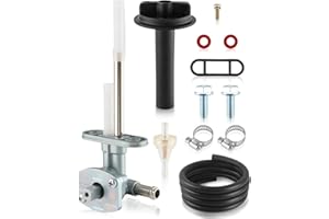 TIMEPAL 5KM-24500-10-00 Fuel Valve Petcock & Lever For YAMAHA ATV Grizzly 350 660 YFM350 YFM660 2002-2014 Bruin 350 2004-2006 Replace 1NS-F4524-00-00