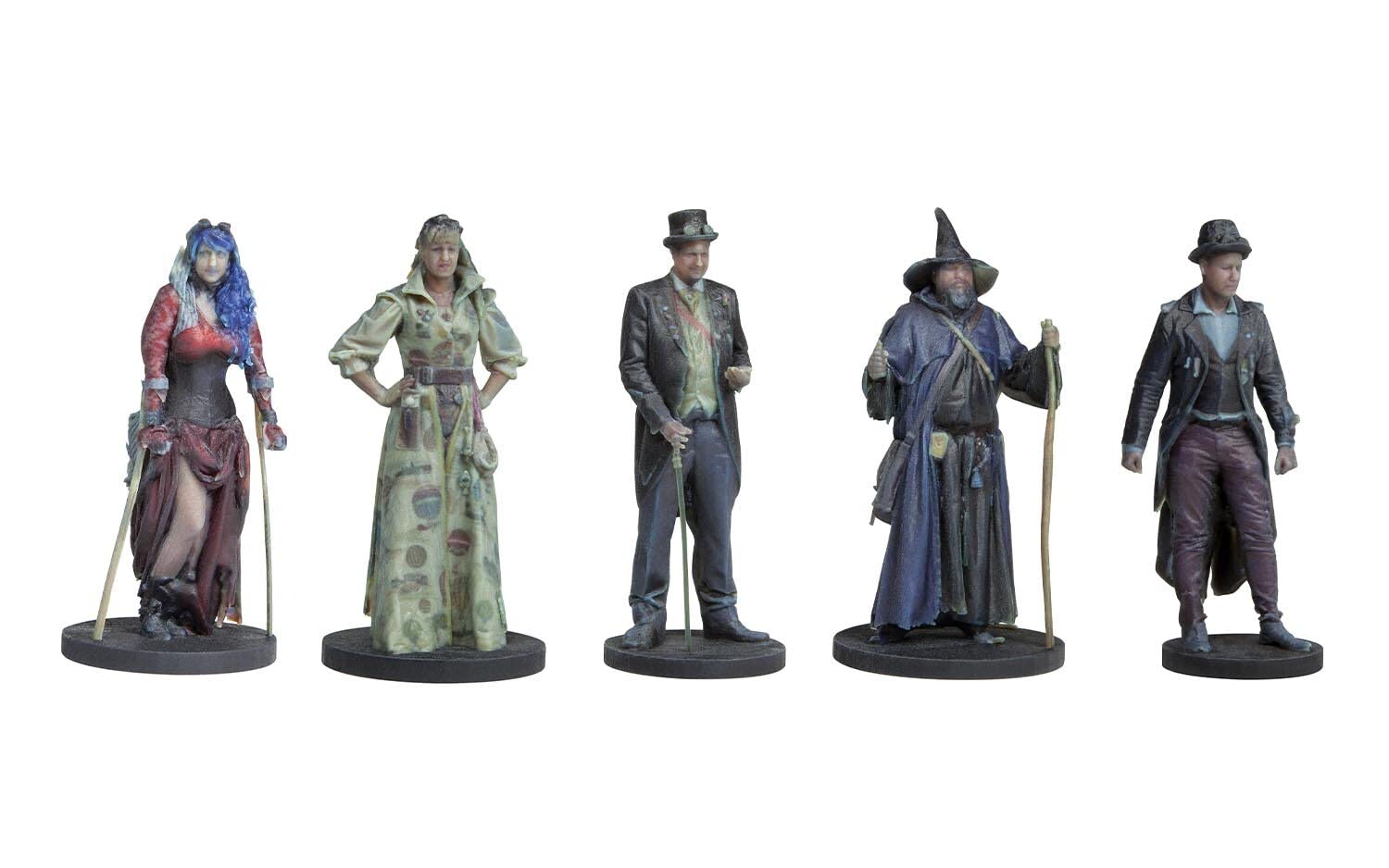 Bassett-Lowke BL8010 SteamPunk passengers standing pack 1-5 figures (unpainted)