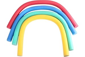4Pcs Pool Noodles, 59 Inch EPE Soft Foam Noodle, 4 Colors Waterproof Swimming Noodle, Strong Buoyancy Swimming Float for Kids