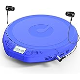 Gueray CD Player Portable CD Discman: with Earphones Portable CD Player for Car with Anti-Skip Shockproof Personal CD Player 