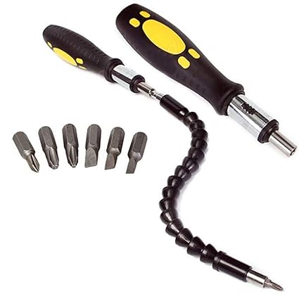 Saubhagya Global Multi Functional Snake Bit Drill Extender With 6 Bonus Bits Screwdriver